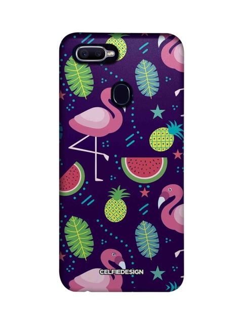 

CelfieDesign Navy Blue & Pink Flamingo Oppo F9 Pro Back Cover