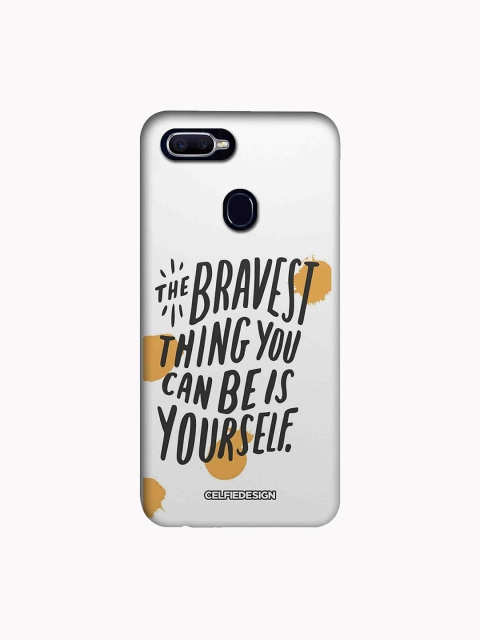 

CelfieDesign White & Black Quirky Sustainable Being Yourself Oppo F9 Pro Back Cover