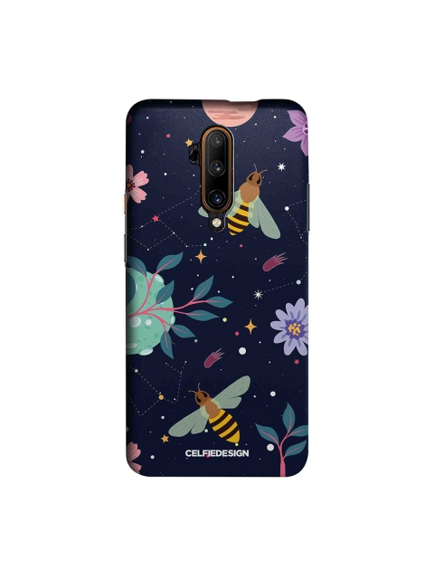

CelfieDesign Navy-Blue & Yellow Space Bees OnePlus 7T Pro Sustainable Back Cover