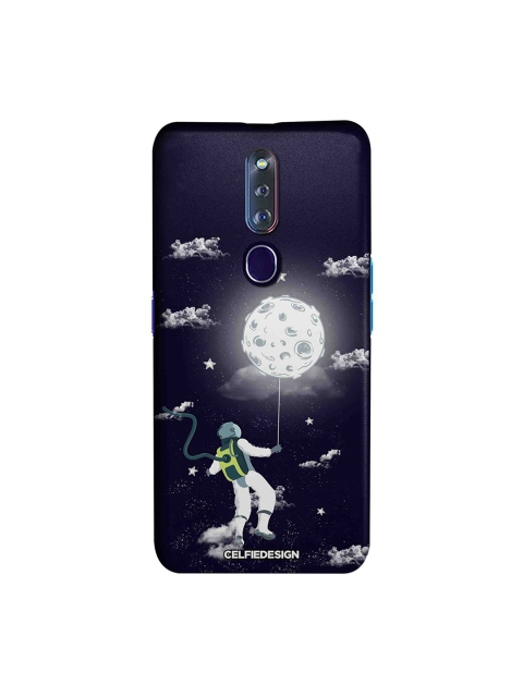 

CelfieDesign Navy Blue & White Spaceman Printed Oppo F11 Pro Sustainable Back Cover