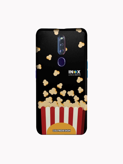 

CelfieDesign Black & Red Popcorn Printed Sustainable Oppo F11 Pro Back Case