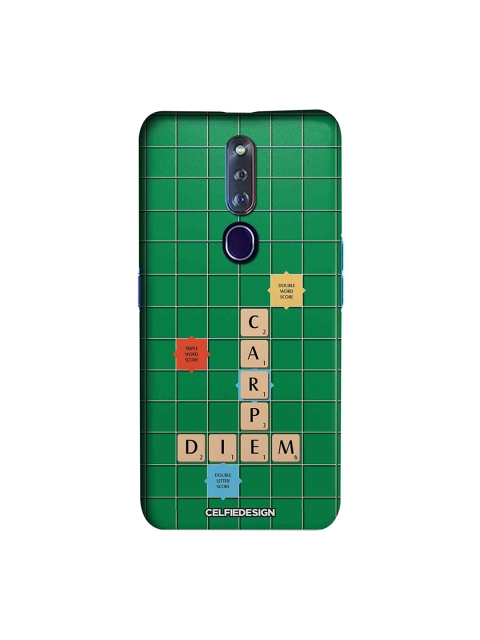 

CelfieDesign Green & Pink Scrabble Game Printed Oppo F11 Pro Sustainable Back Cover