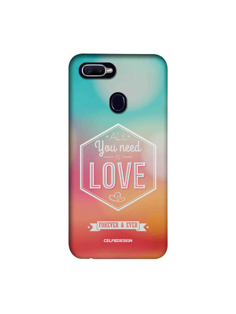 

CelfieDesign Multicolour All You Need is Love Oppo F9 Pro Sustainable Back Cover, Multi