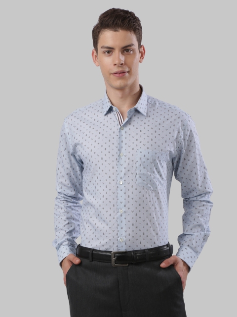 

Next Look Men Blue Slim Fit Printed Casual Shirt