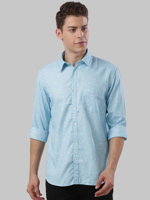 

Next Look Men Blue Regular Fit Solid Casual Shirt