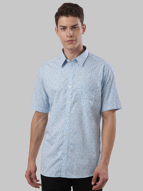 

Next Look Men Blue Regular Fit Printed Casual Shirt