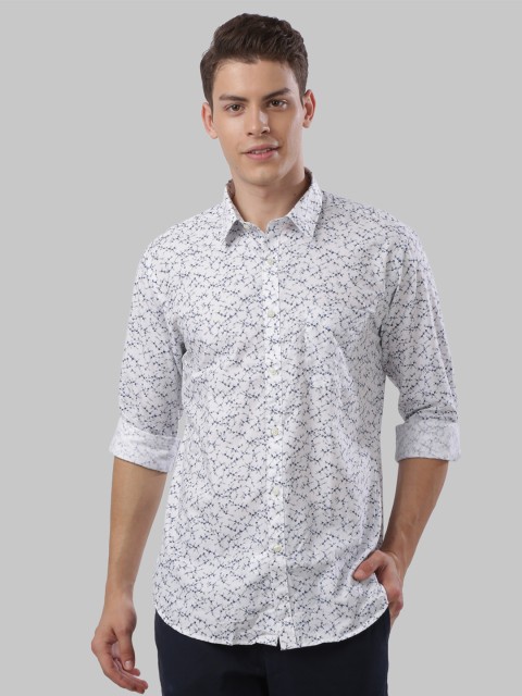 

Next Look Men Blue Regular Fit Printed Casual Shirt