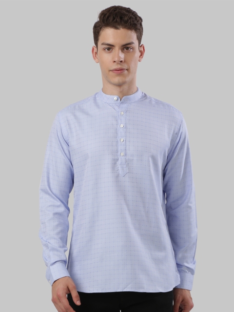 

Next Look Men Blue Slim Fit Checked Casual Shirt