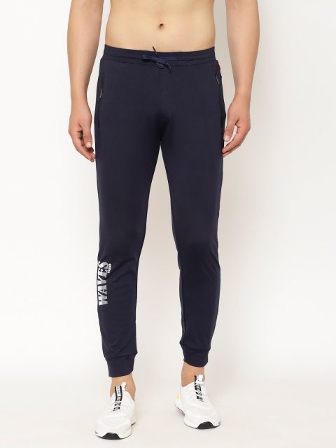 

SAPPER Men Navy Blue Solid Slim Fit Joggers