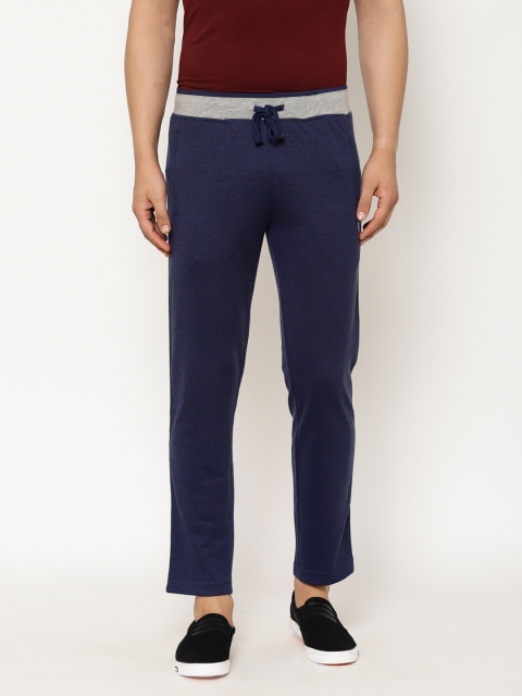 

SAPPER Men Blue & Grey Solid Slim Fit Track Pants