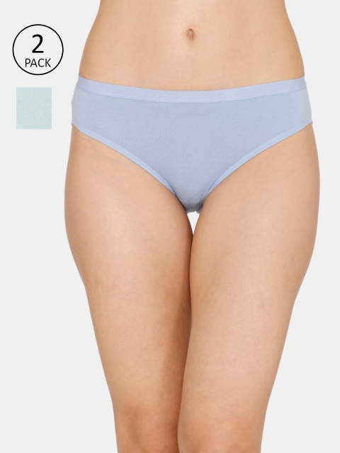

Zivame Assorted Pack of 2 Bikini Low Rise Cotton Anti-Microbial Panty