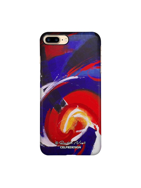 

CelfieDesign Multicoloured Waves Sustainable iPhone 8 plus Back Case, Multi