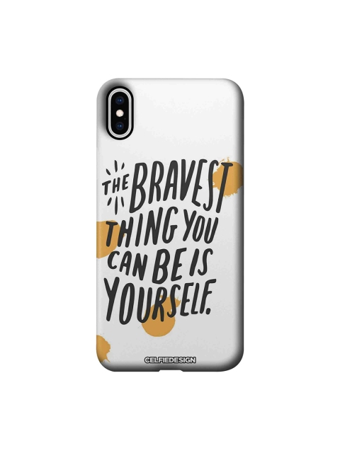 

CelfieDesign White & Black Being Yourself Apple iPhone XS Max Back Cover