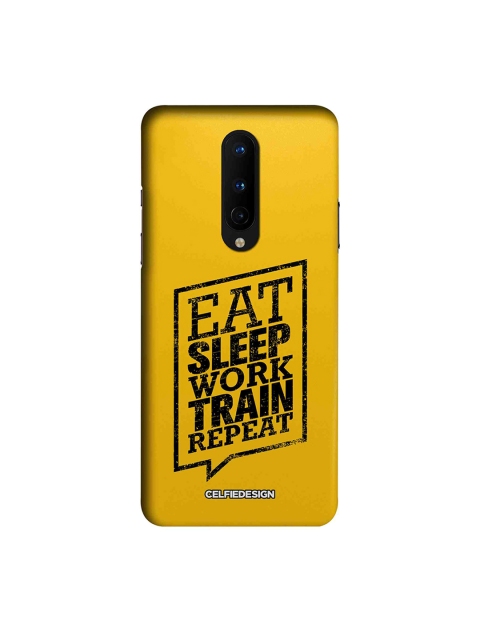 

CelfieDesign Yellow Eat Sleep Signature OnePlus 8 Back Cover