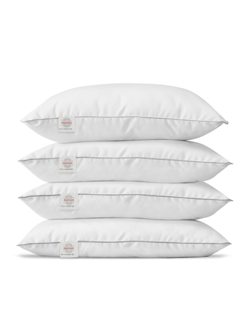 

daybreak Set of 4 White Solid 600 GSM Microfiber Filling Pillows