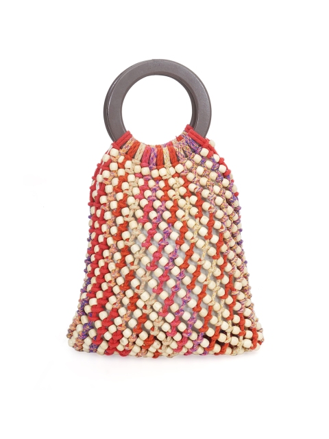 

Diwaah Multicoloured Textured Handheld Bag, Multi