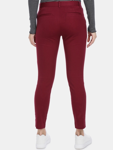

GAP Women Red Bi-Stretch Skinny Ankle Pants