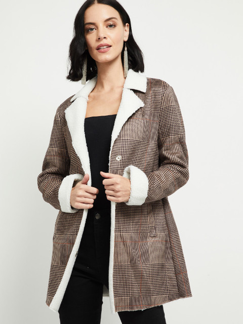 

max Women Brown Solid Sweatshirt