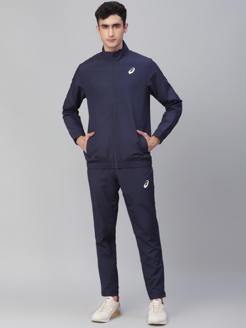 

ASICS Men Navy Blue Solid Tracksuit