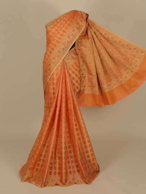 

Pothys Orange Woven Design Saree