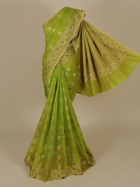 

Pothys Green Woven Design Saree