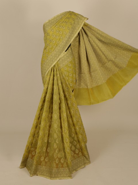 

Pothys Green Woven Design Saree