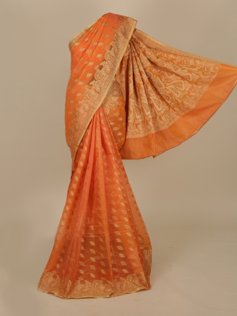 

Pothys Orange Woven Design Saree
