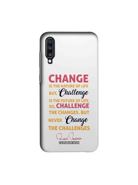 

CelfieDesign Multicolored Challenge AB Quotes Samsung Galaxy A70 Back Cover, Multi