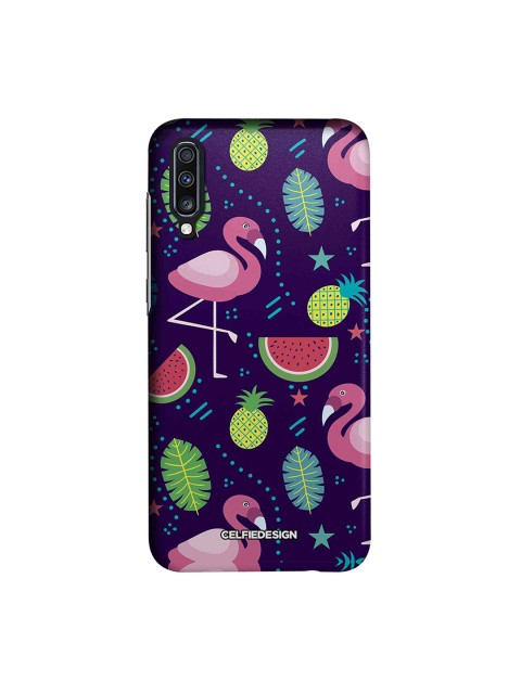 

CelfieDesign Flamingo Samsung Galaxy A70 Back Cover, Blue