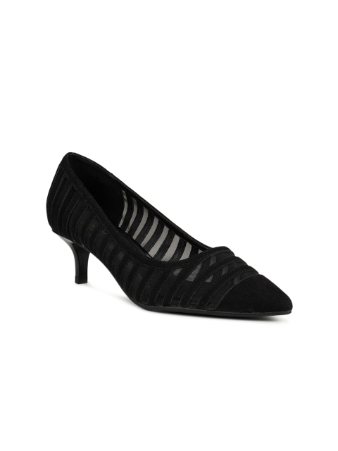 

ROSSO BRUNELLO Women Black Embellished Pumps