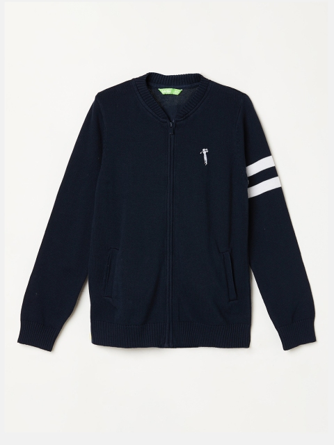 

Bossini Boys Navy Blue Solid Cardigan Sweater