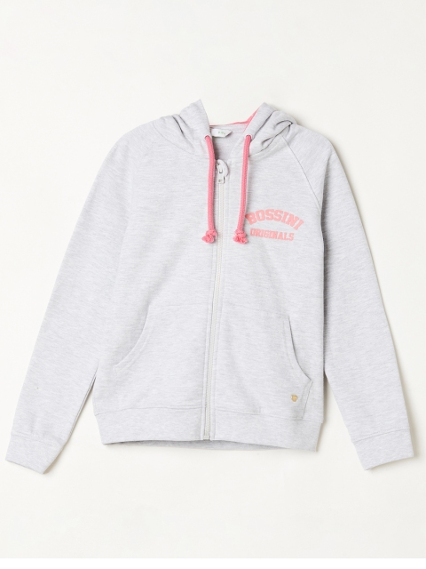 

Bossini Girls Grey Solid Sweatshirt