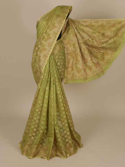 

Pothys Green Woven Design Saree