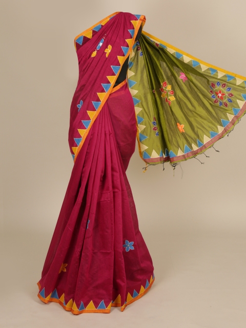 

Pothys Magenta Woven Design Saree