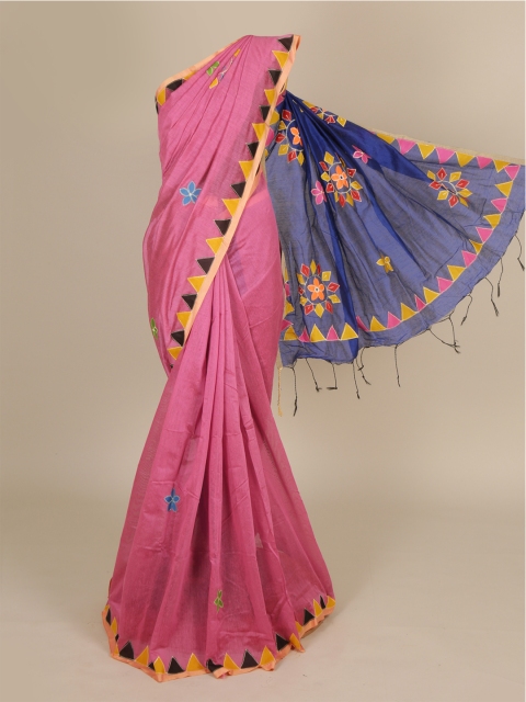 

Pothys Pink Embroidered Saree