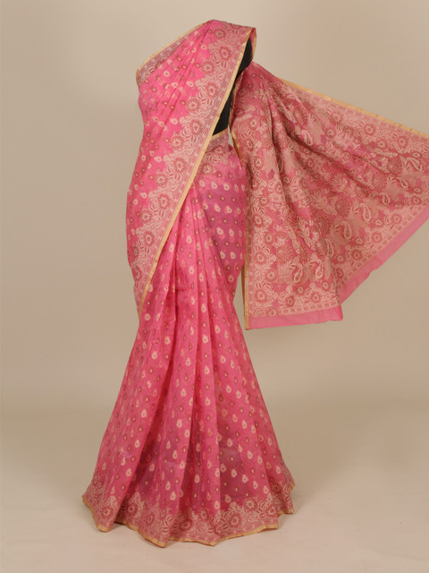 

Pothys Pink Woven Design Saree