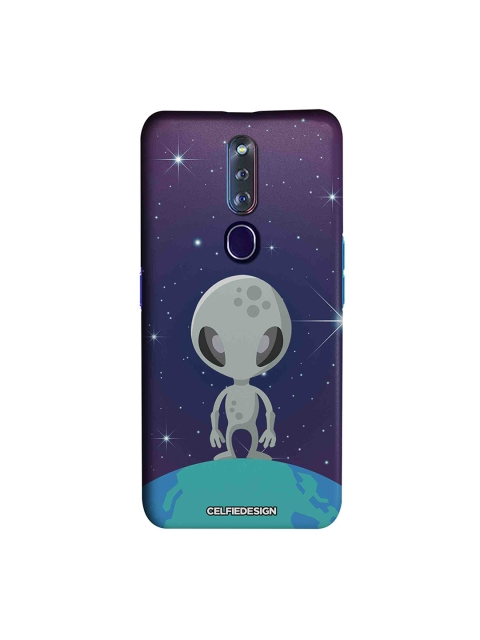 

CelfieDesign Alien Oppo F11 Pro Back Cover, Blue