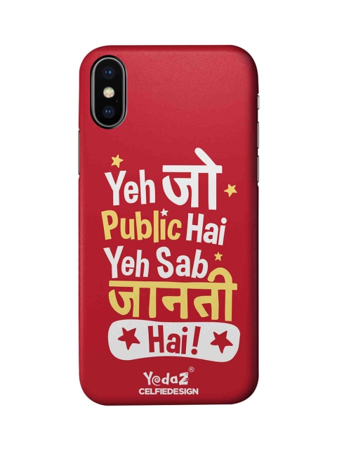 

CelfieDesign Multicolored Yeh Jo Public Hai Apple iPhone XS Back Cover Yedaz, Multi