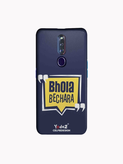 

CelfieDesign Navy Blue & Yellow Bhola Bechara Oppo F11 Pro Sustainable Back Cover