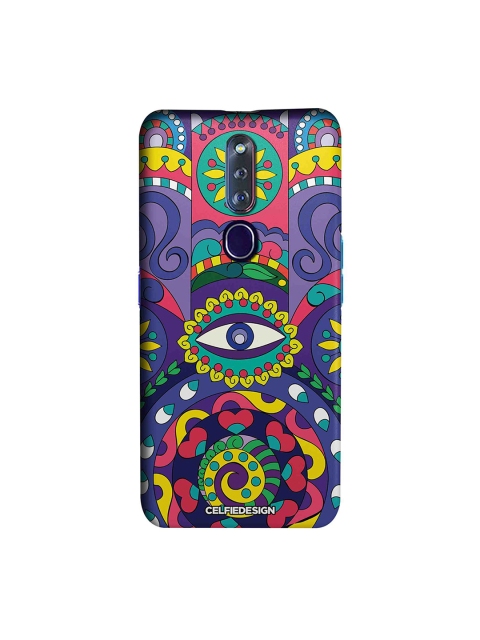 

CelfieDesign Purple & Yellow Humsa Base 501 Quirky Sustainable Oppo F11 Pro Back Cover