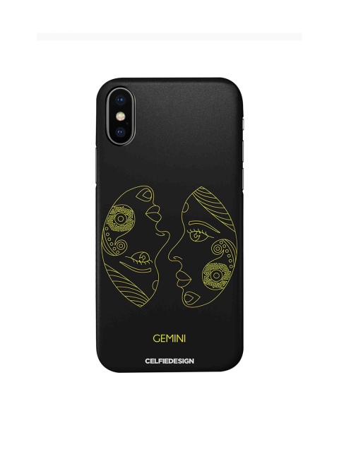 

CelfieDesign Black & Yellow Gemini Zodiac iPhone Xs Sustainable Case