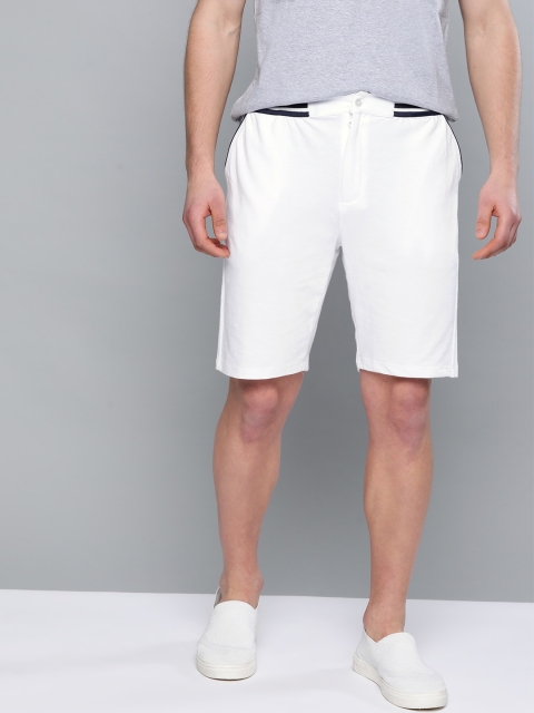 

Mast & Harbour Men White Solid Regular Fit Regular Shorts