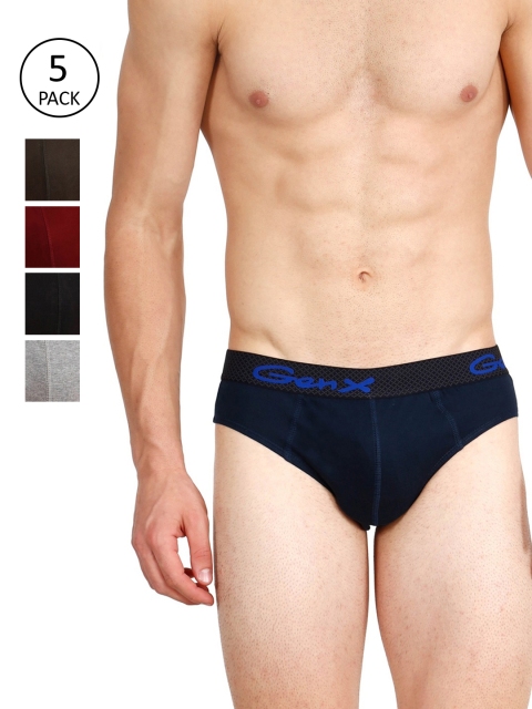 

Genx Men Pack of 5 Assorted Briefs GENX_RUSH_BRF_OE_5PC