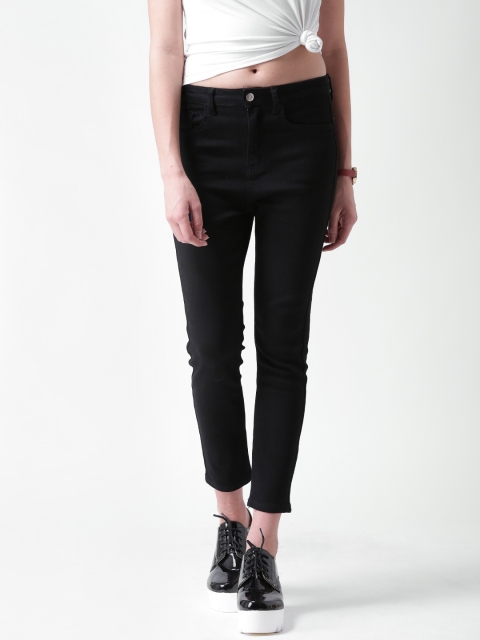 

FOREVER 21 Black Skinny Ankle-Length Jeans