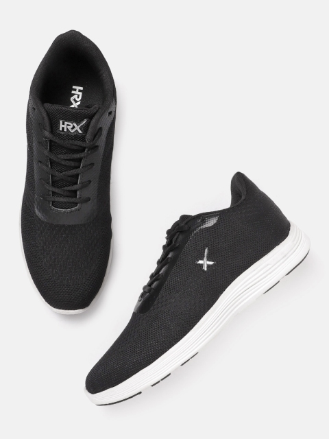 

HRX by Hrithik Roshan Women Black Woven Design Flex Running Shoes