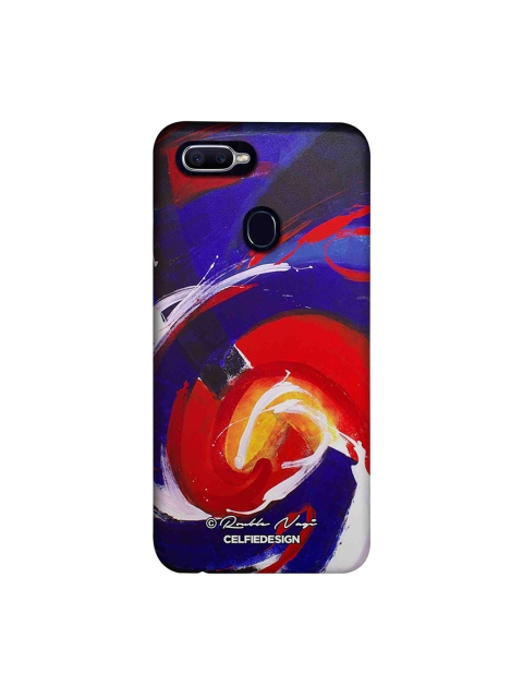 

CelfieDesign Navy Blue Waves Printed Oppo F9 Pro Sustainable Back Case