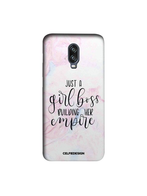 

CelfieDesign Off-White & Black Boss Lady OnePlus 6T Sustainable Back Case