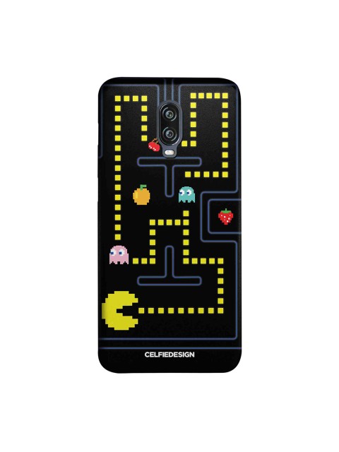 

CelfieDesign Black & Yellow Pacman Base 501 Sustainable OnePlus 6T Back Cover