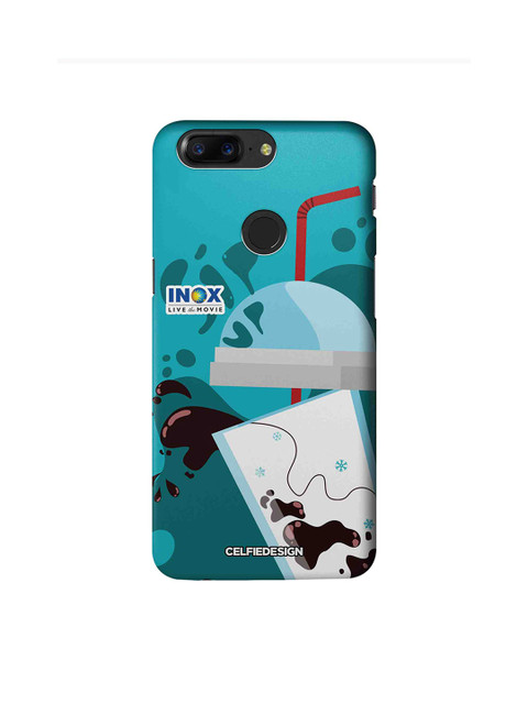 

CelfieDesign Turquoise Blue & White Inox Sipup Printed Sustainable OnePlus 5T Back Case