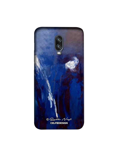 

CelfieDesign Blue & Black Rainfall Rouble Nagi OnePlus 6T Sustainable Back Cover